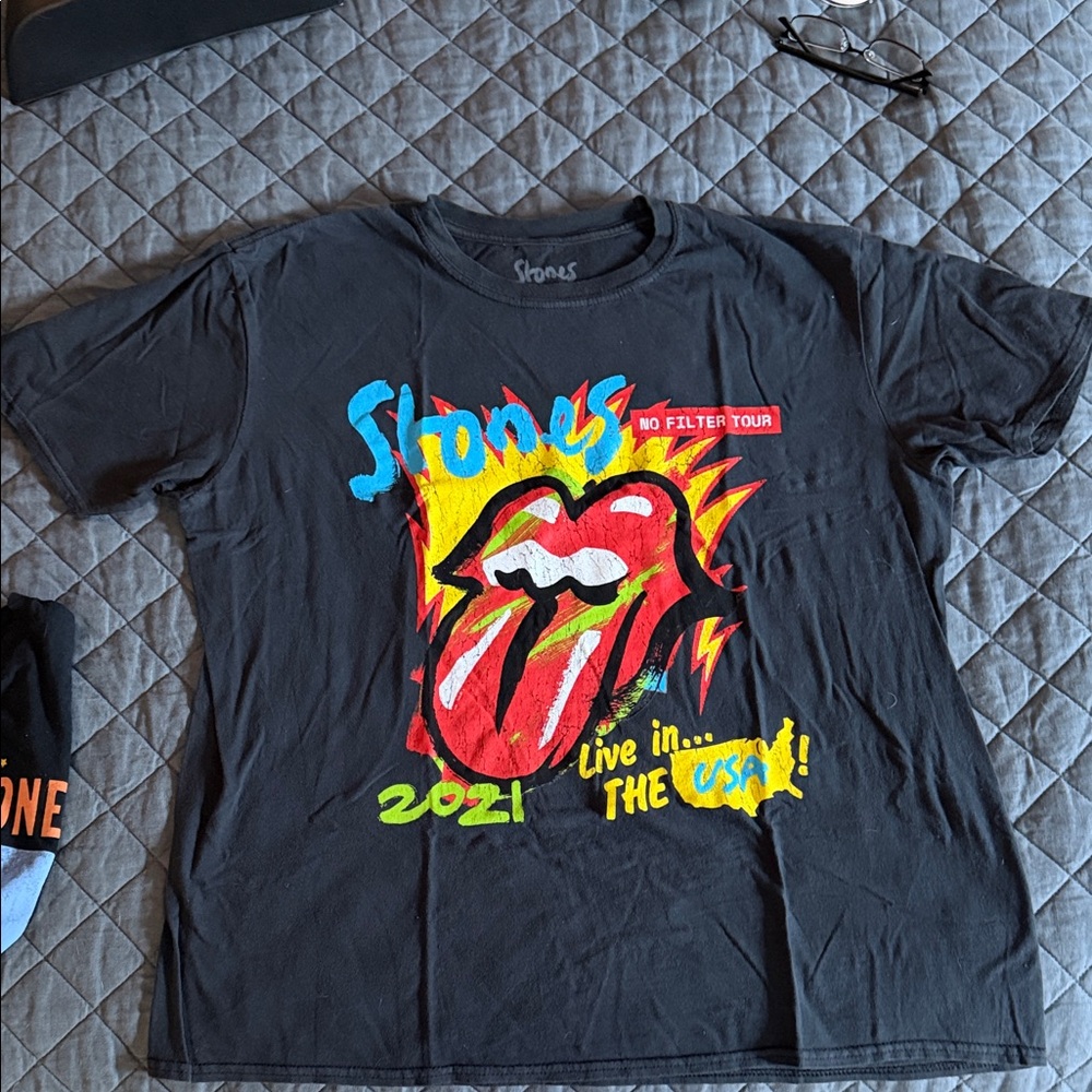 Men’s Rolling Stones No Filter Tour T-Shirt - Black